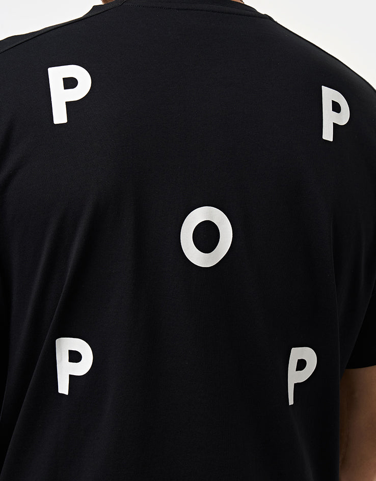 Pop Trading Company Logo T-Shirt - Black/White