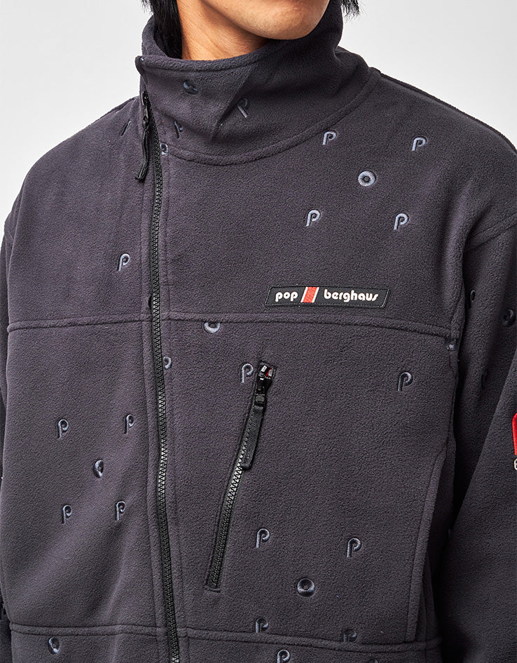 Pop Trading Company x Berghaus lhoste Fullzip Fleece - Black