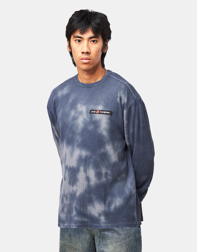 Pop Trading Company x Berghaus Waffle L/S T-Shirt - Navy