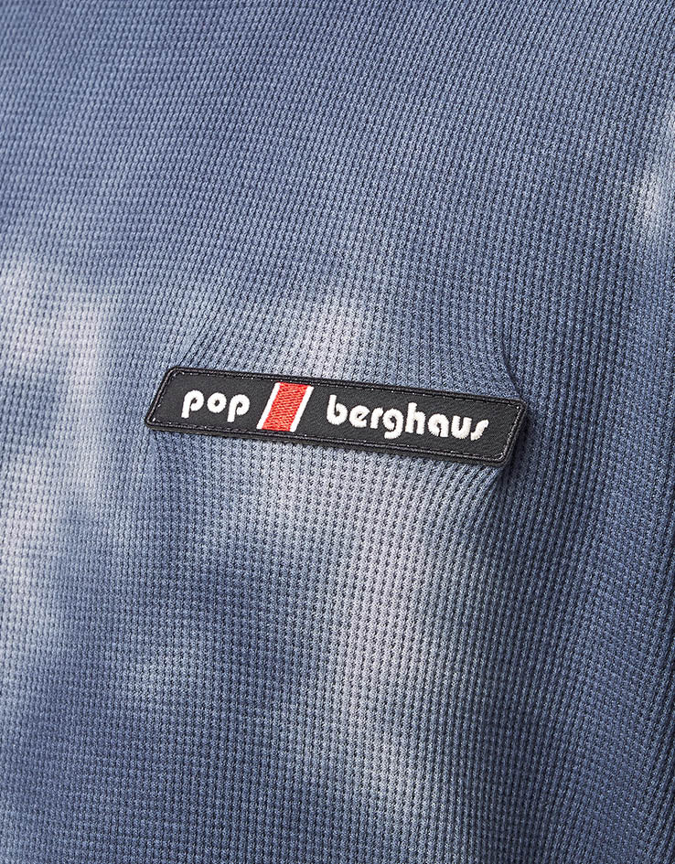Pop Trading Company x Berghaus Waffle L/S T-Shirt - Navy