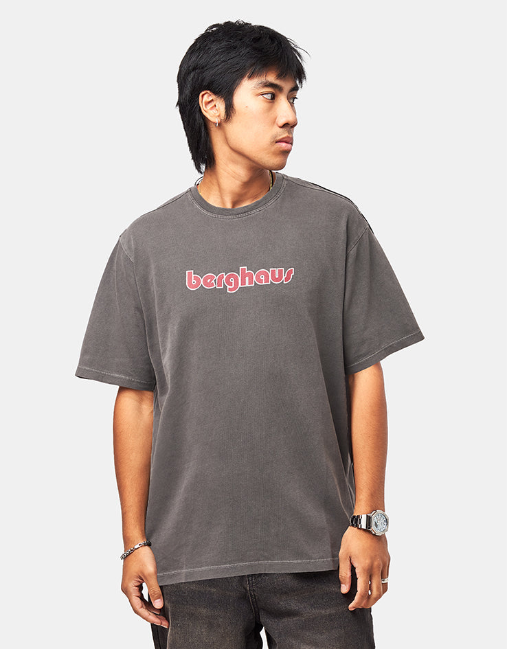Pop Trading Company x Berghaus Logo T-Shirt - Washed Black
