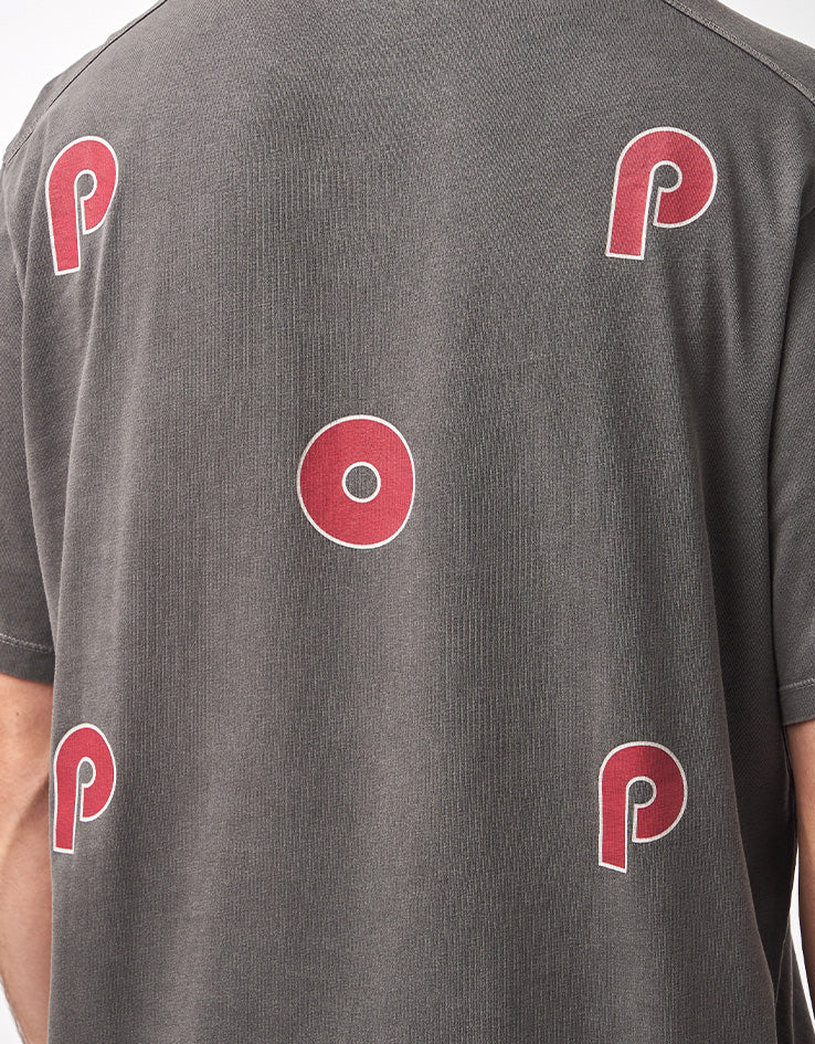 Pop Trading Company x Berghaus Logo T-Shirt - Washed Black