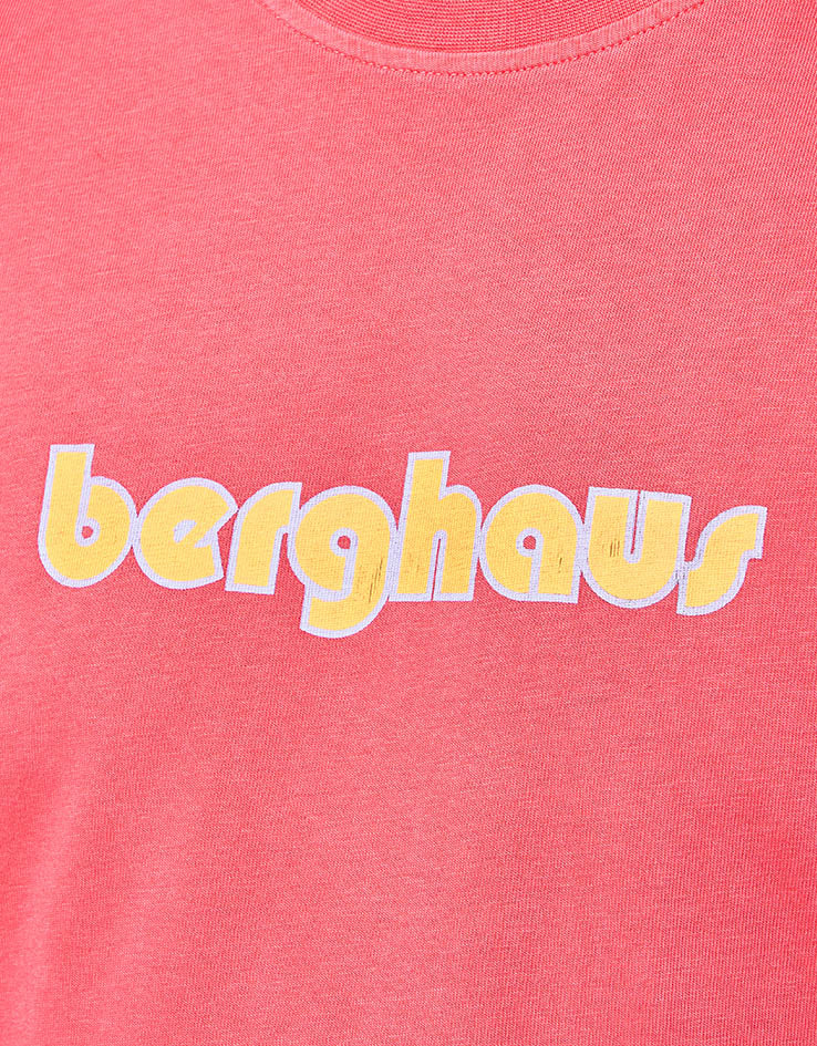 Pop Trading Company x Berghaus Logo T-Shirt - Washed Haute Red
