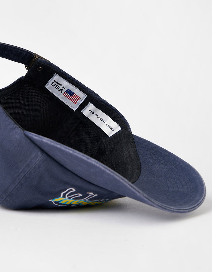 Pop Trading Company x Berghaus Six Panel Cap - Navy