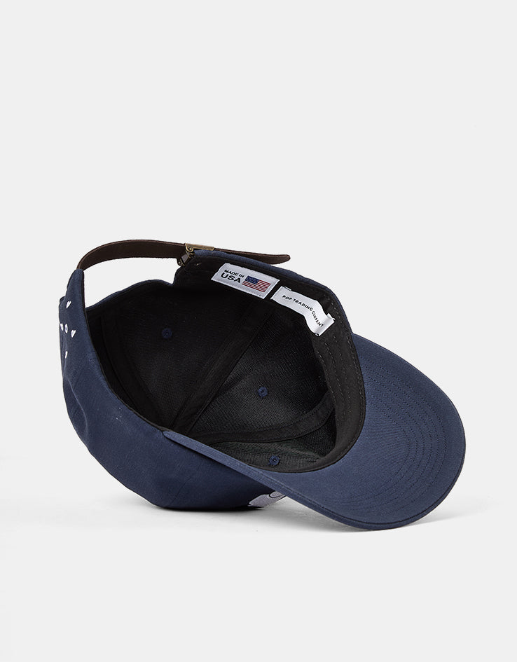 Pop Trading Company Trading 6 Panel Cap - Navy