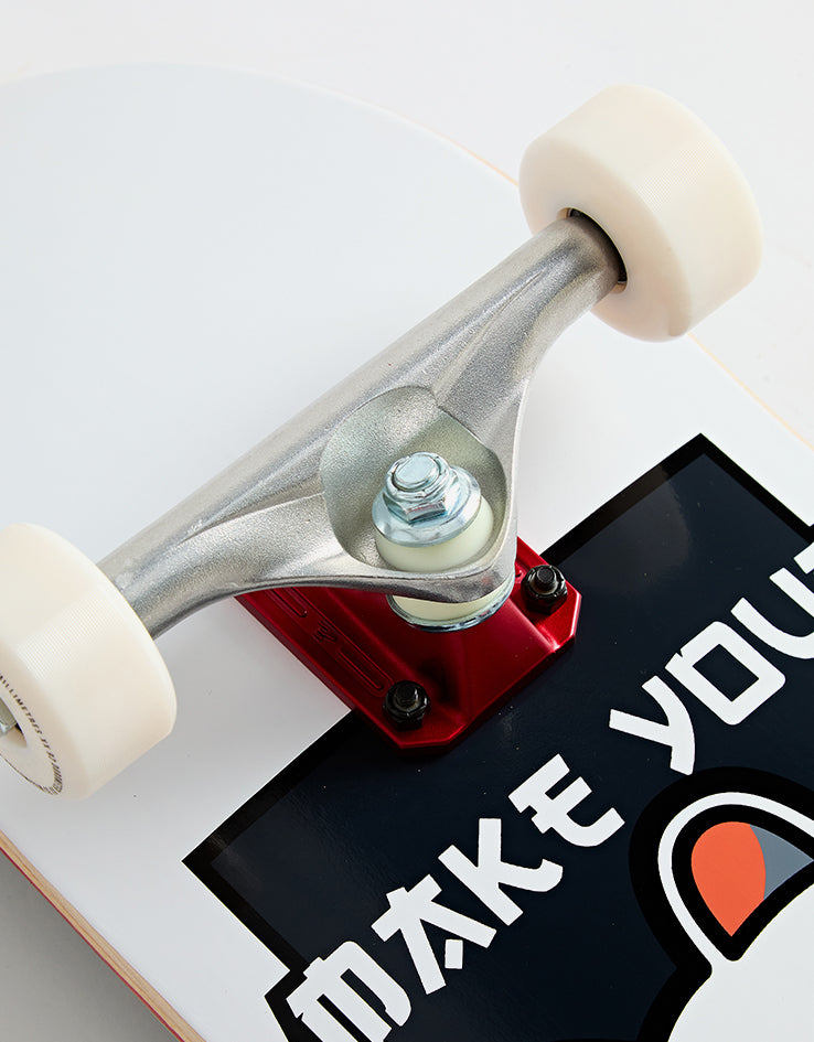 Enuff Lucky Cat Complete White Skateboard - 8"