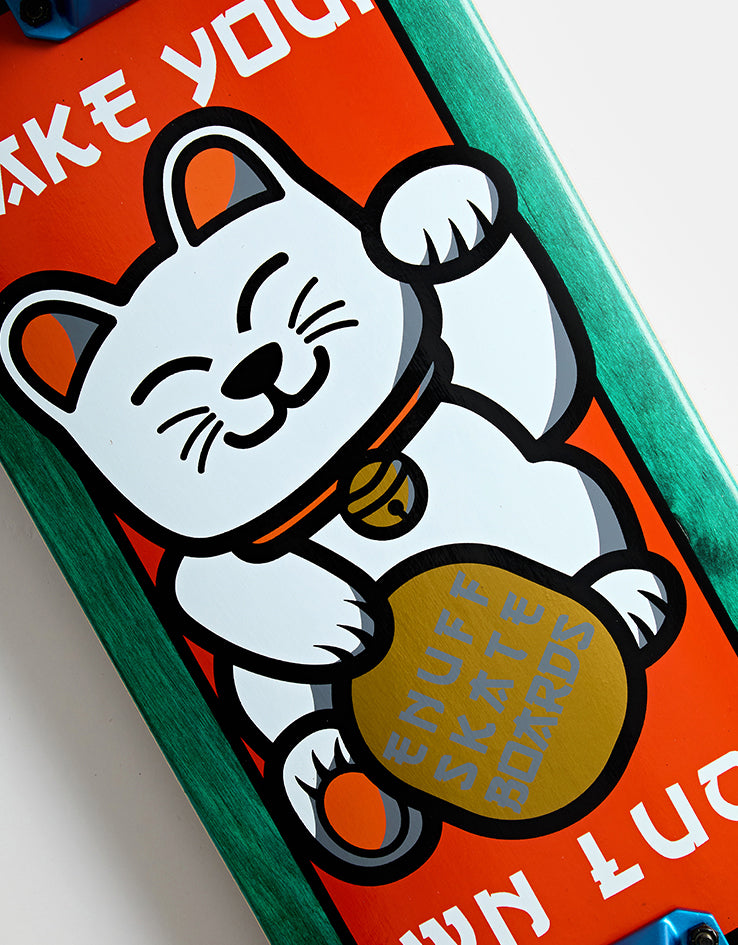 Enuff Lucky Cat Complete Green Skateboard - 8"