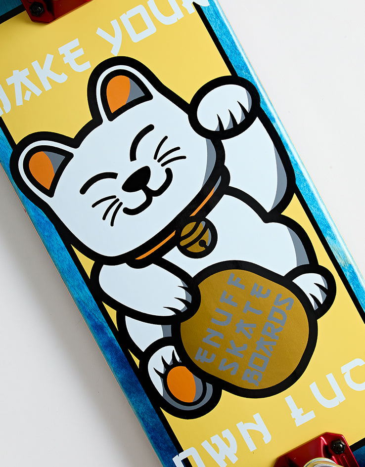 Enuff Lucky Cat Mini Blue Complete Skateboard - 7.25"