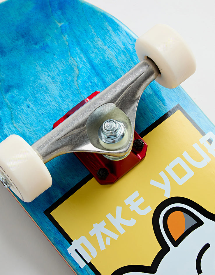 Enuff Lucky Cat Mini Blue Complete Skateboard - 7.25"