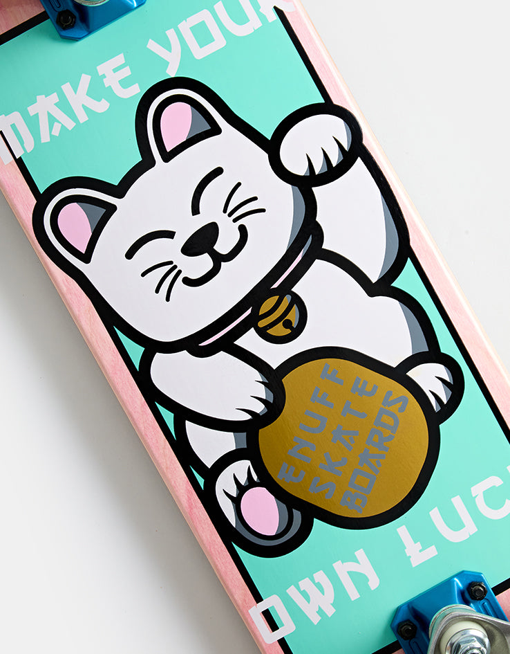 Enuff Lucky Cat Mini Pink Complete Skateboard - 7.25"