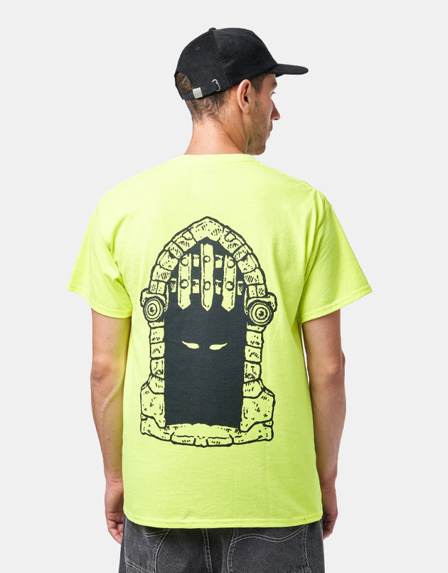 Dungeon Portcullis T-Shirt - Neon Yellow