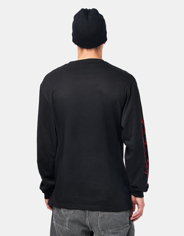Dungeon Darkened Wings L/S T-Shirt - Black