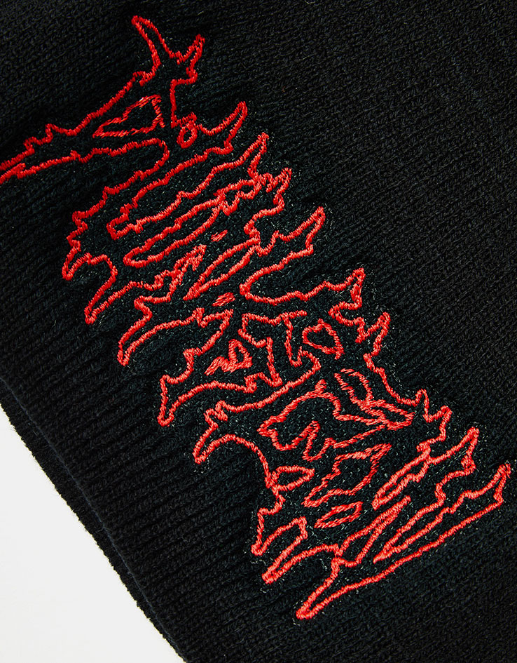 Dungeon Darkened Wings Cuffless Beanie - Black