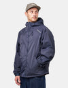 Dime MTL Crinkled Tech Windbreaker - Dark Navy