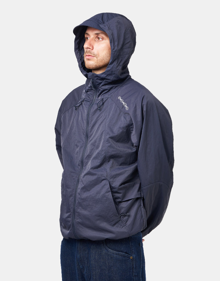 Dime MTL Crinkled Tech Windbreaker - Dark Navy