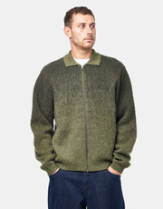Dime MTL Mohair Double Zip Knit - Forest