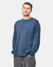 Dime MTL Cursive L/S T-Shirt - Navy