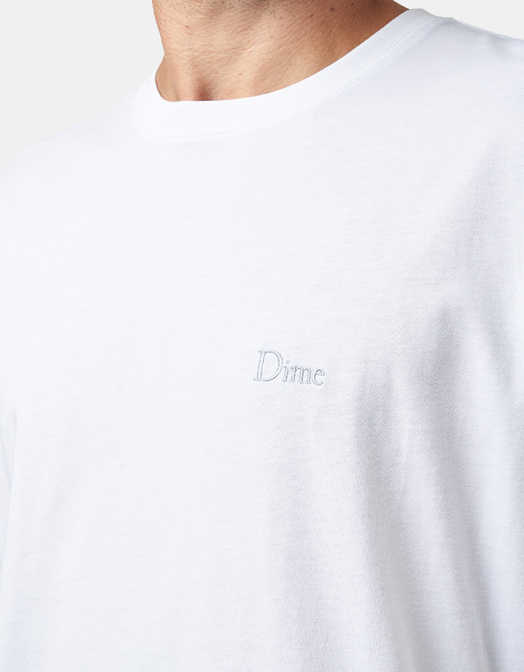 Dime MTL Classic Small Logo T-Shirt - White