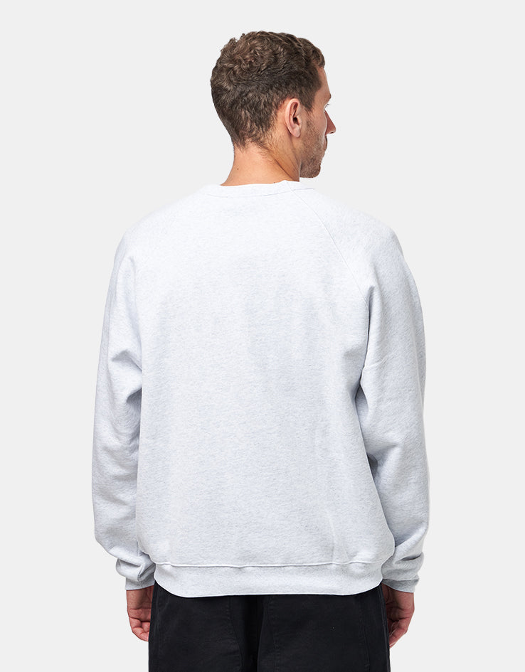 Dime MTL Classic Small Logo Crewneck - Ash