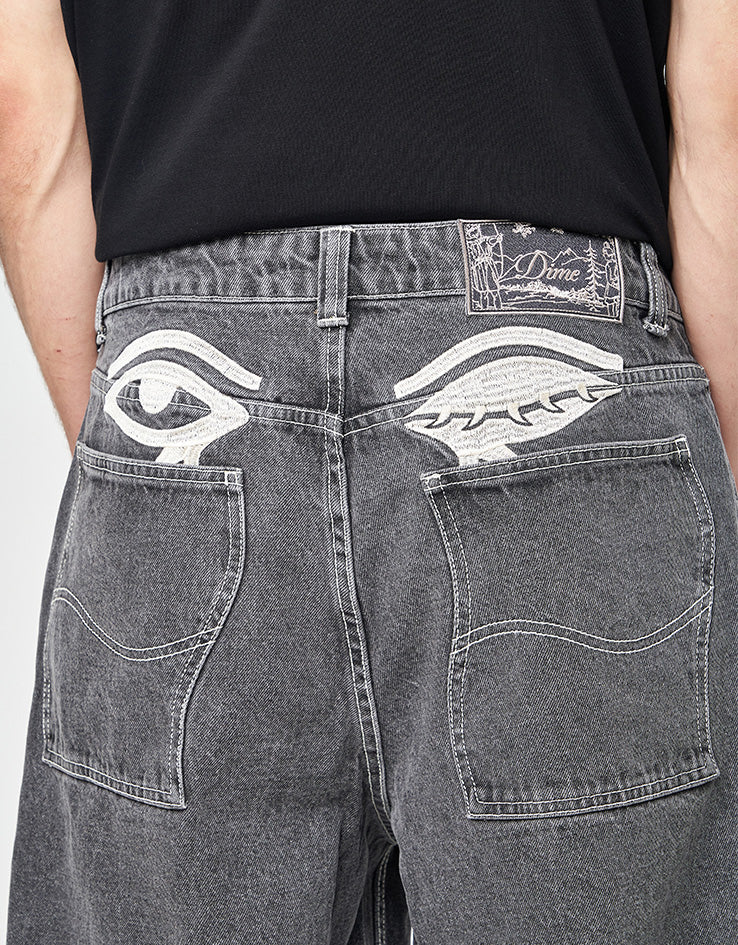 Dime MTL Baggy Wink Denim Pants - Faded Black