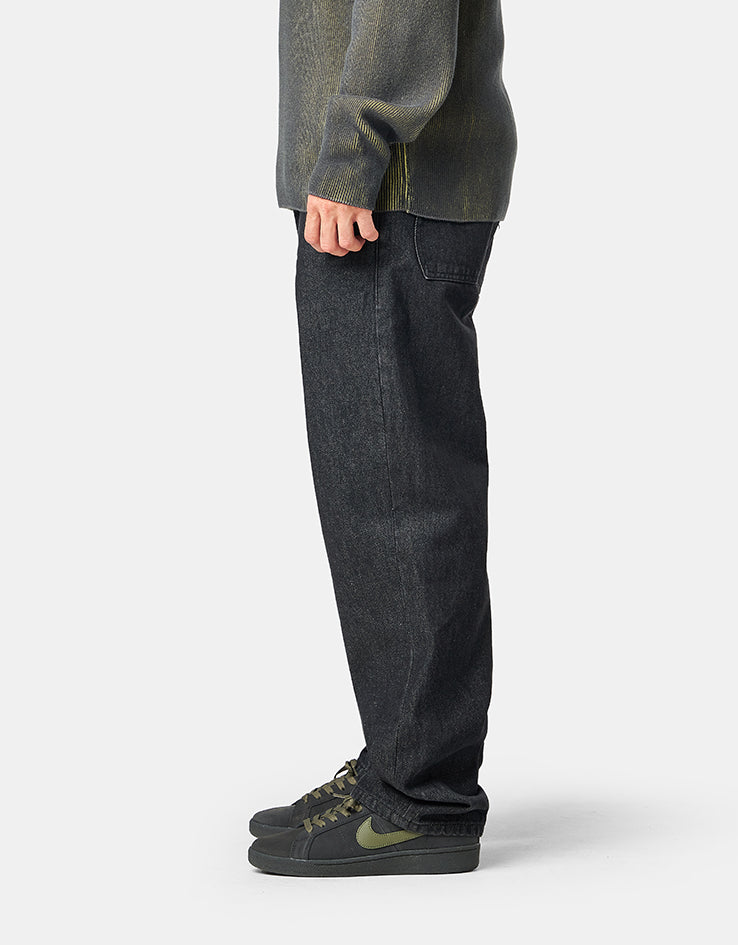 Dime MTL Relaxed Denim Pants - Black Washed