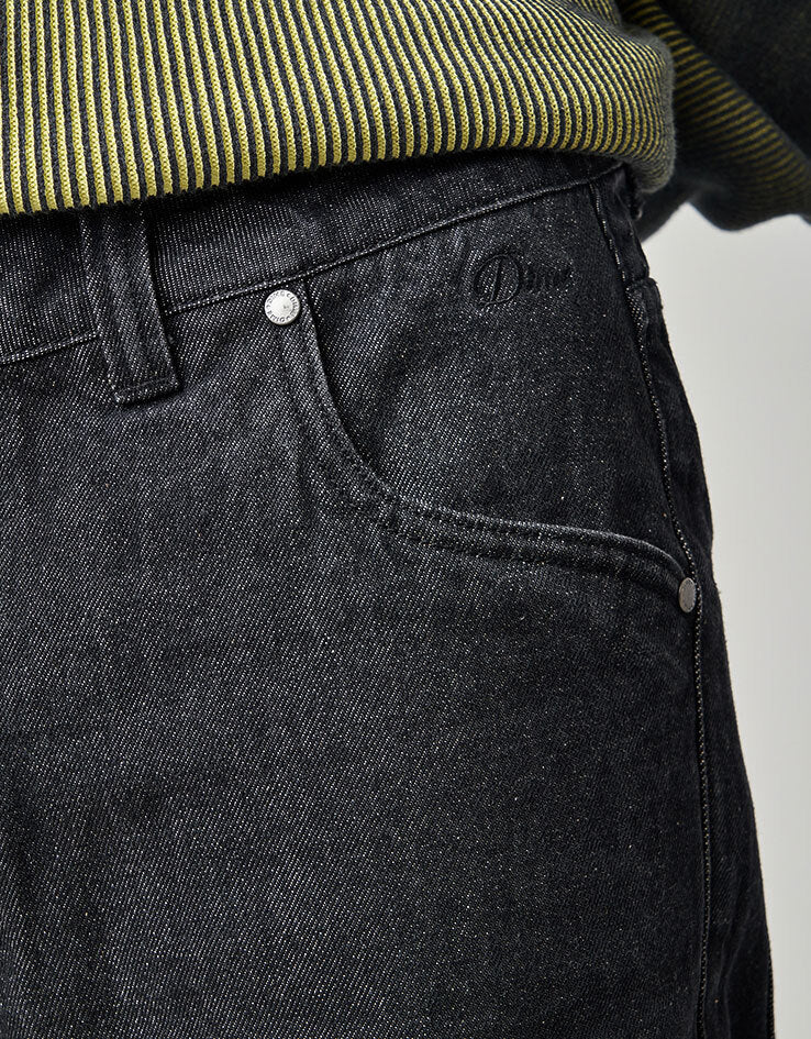 Dime MTL Relaxed Denim Pants - Black Washed