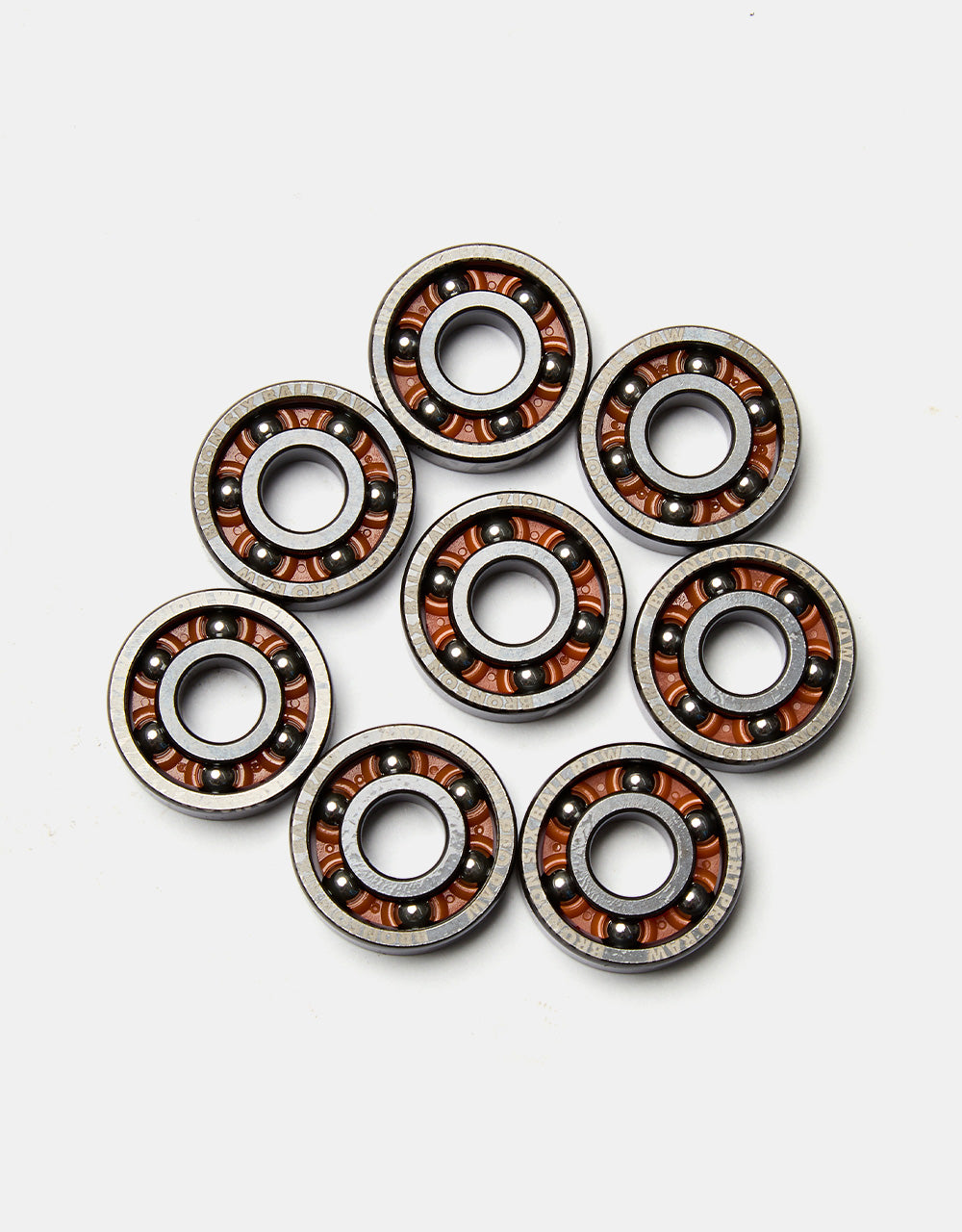 Bronson Speed Co. Zion Wright 6-Ball RAW Pro Skateboard Bearings