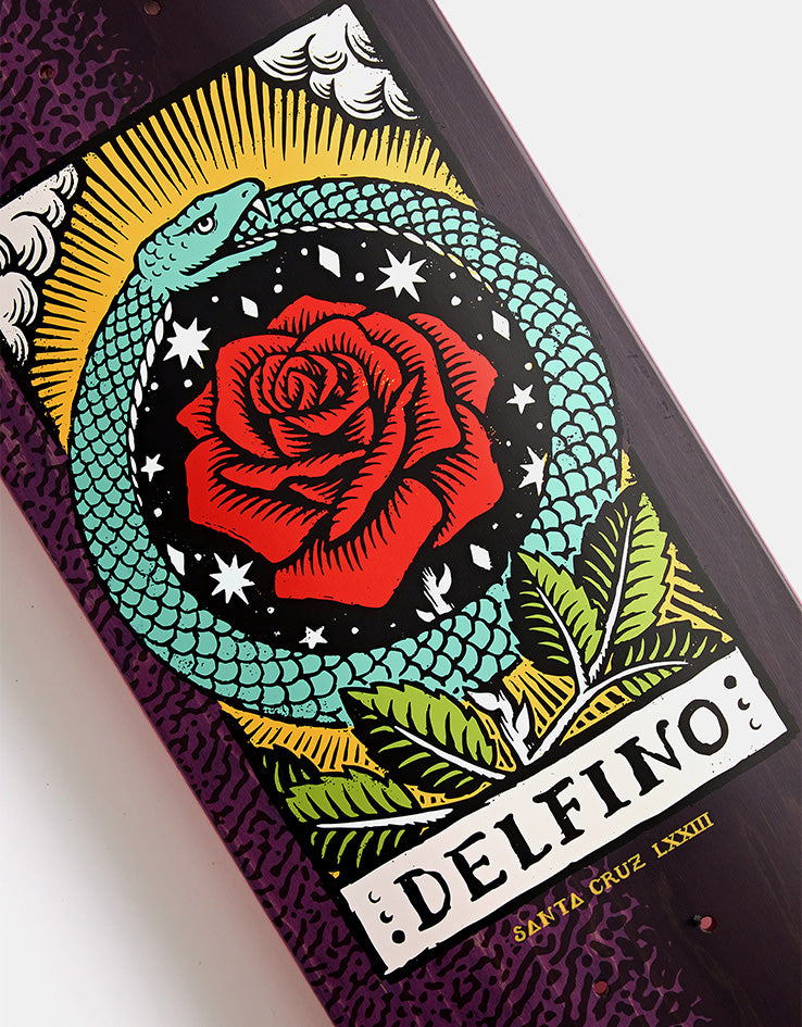 Santa Cruz Delfino Ouroboros Skateboard Deck - 8.25"