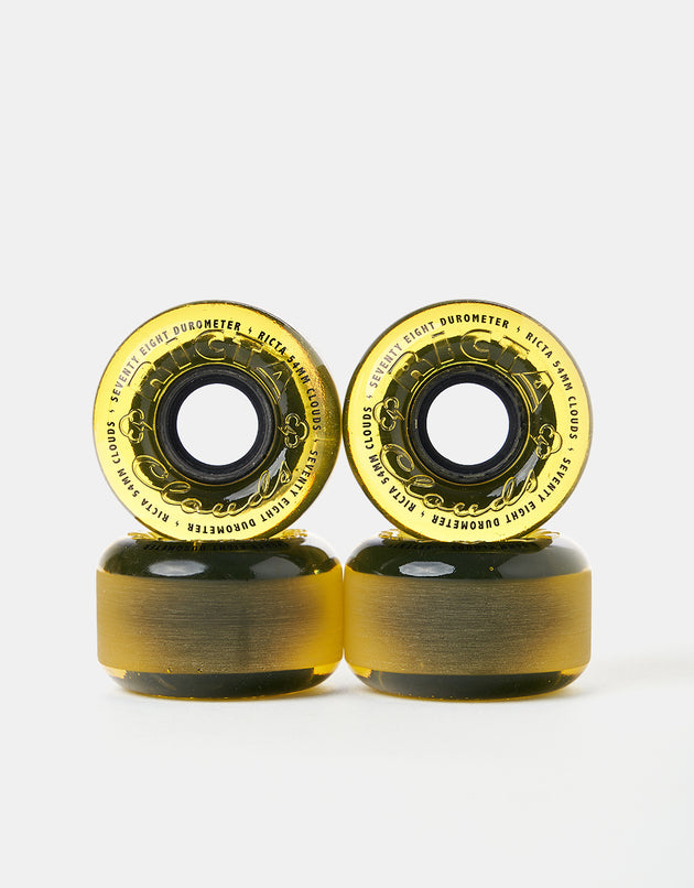 Ricta Clouds Yellow 78a Skateboard Wheels - 54mm