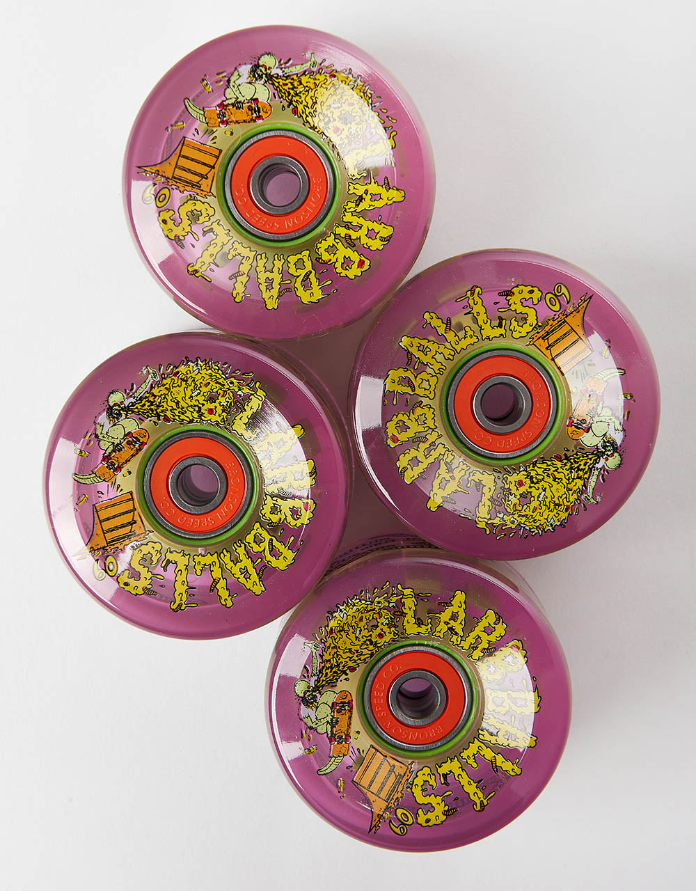 Slime Balls Hitz OG Slime Light Ups 78a Skateboard Wheels - 60mm