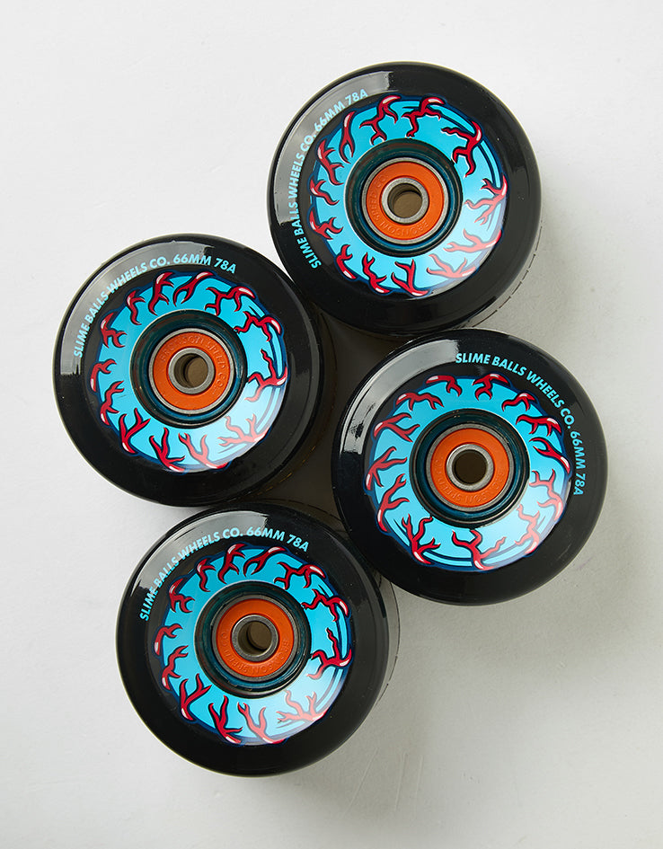 Slime Balls Prayer Candle OG Slime Light Ups 78a Skateboard Wheels - 66mm