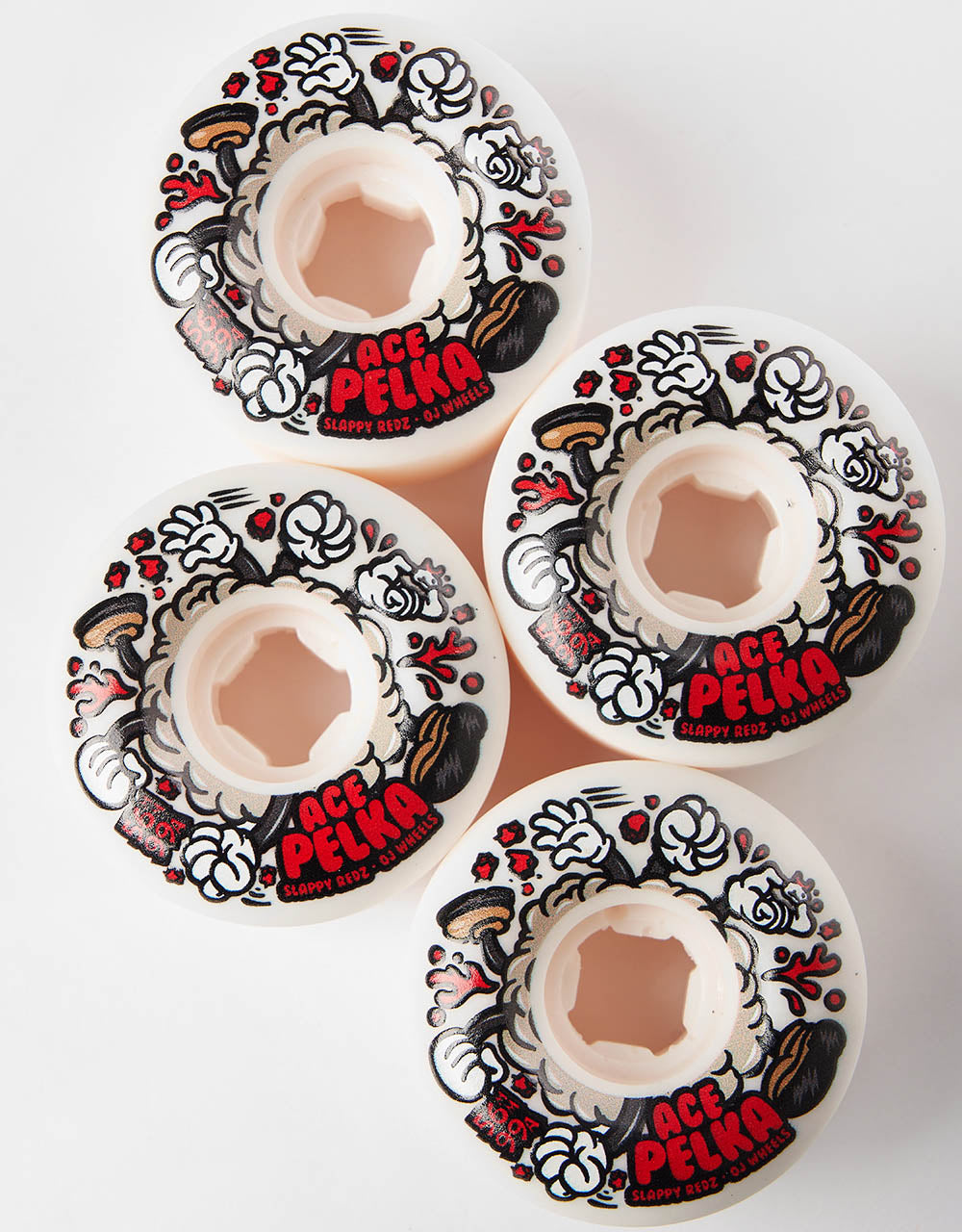 OJ Pelka Slappy Redz 2 Elite Chubbies 99a Skateboard Wheels - 56mm