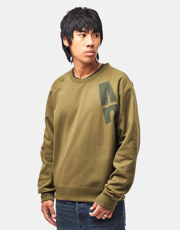 Addict A Stitch Sweat - Olive