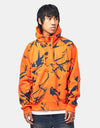 Addict x SHE One Method Zip Hoodie - Orange/Blue