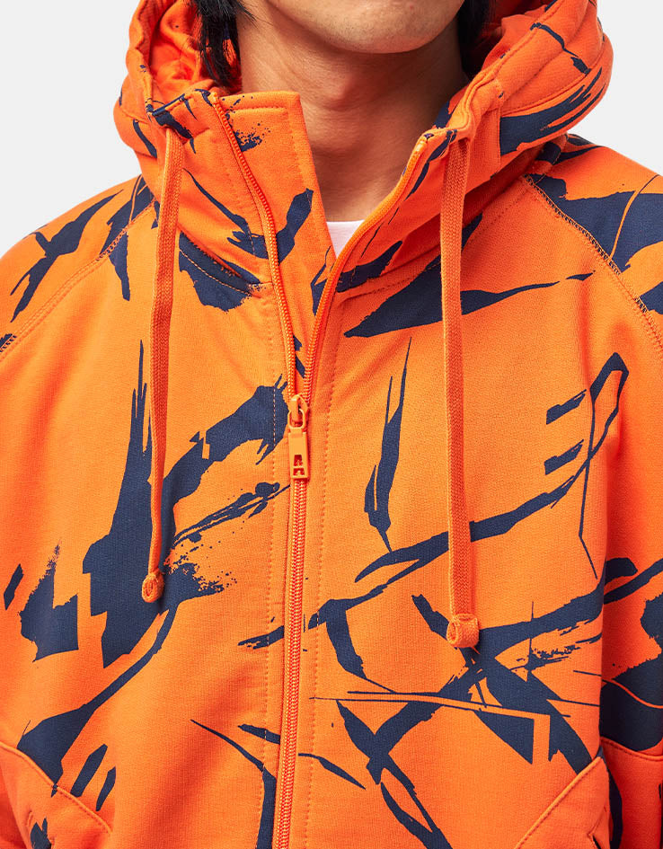 Addict x SHE One Method Zip Hoodie - Orange/Blue