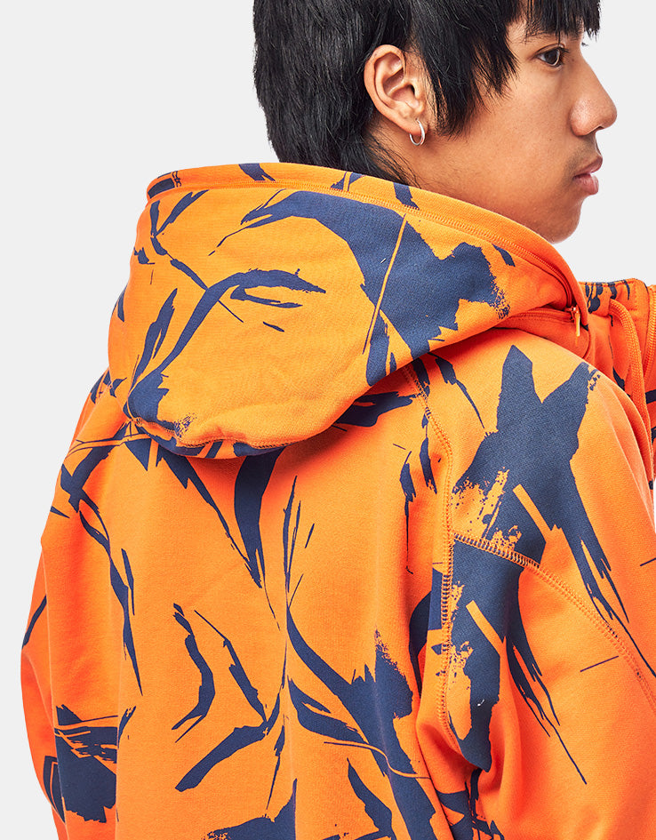 Addict x SHE One Method Zip Hoodie - Orange/Blue