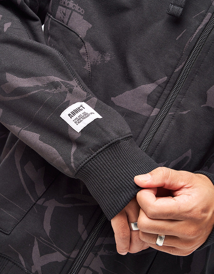 Addict x SHE One Method Zip Hoodie - Black/Grey