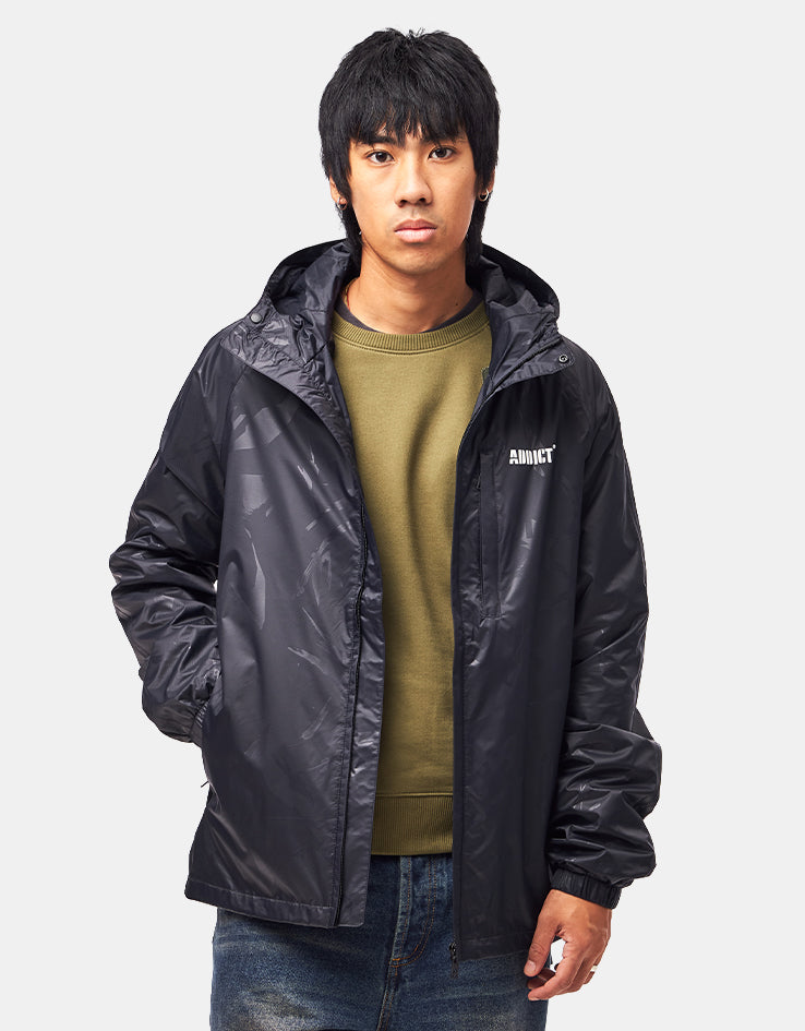 Addict Festival Packaway Jacket - Black, view 4