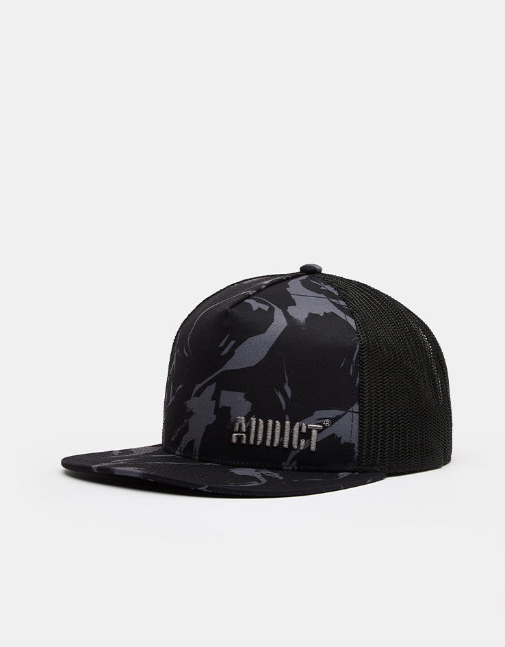 Addict Mother Trucker Cap - Black/Grey