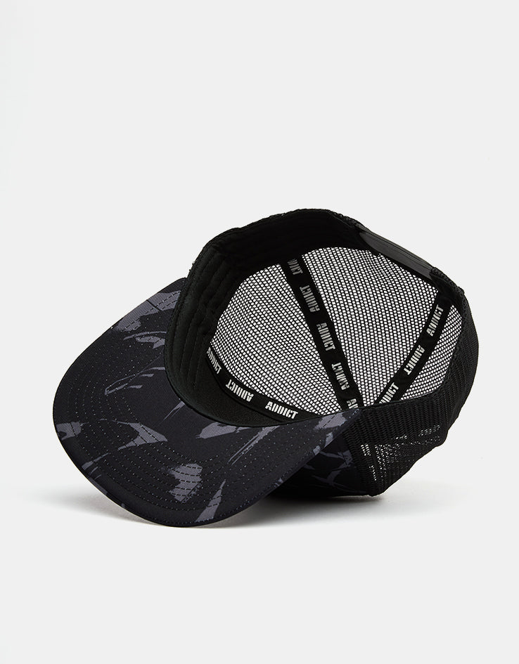 Addict Mother Trucker Cap - Black/Grey, view 5