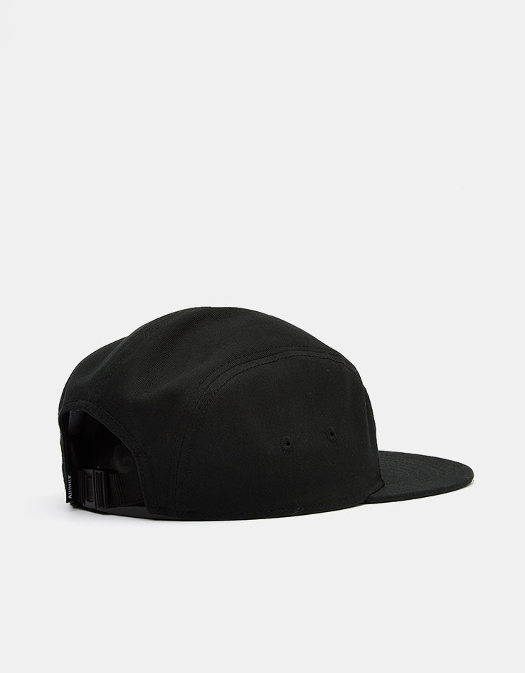 Addict 5 Panel Cap - Black