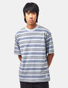 Vans Stripe Ringer Loose T-Shirt - Soft Slate