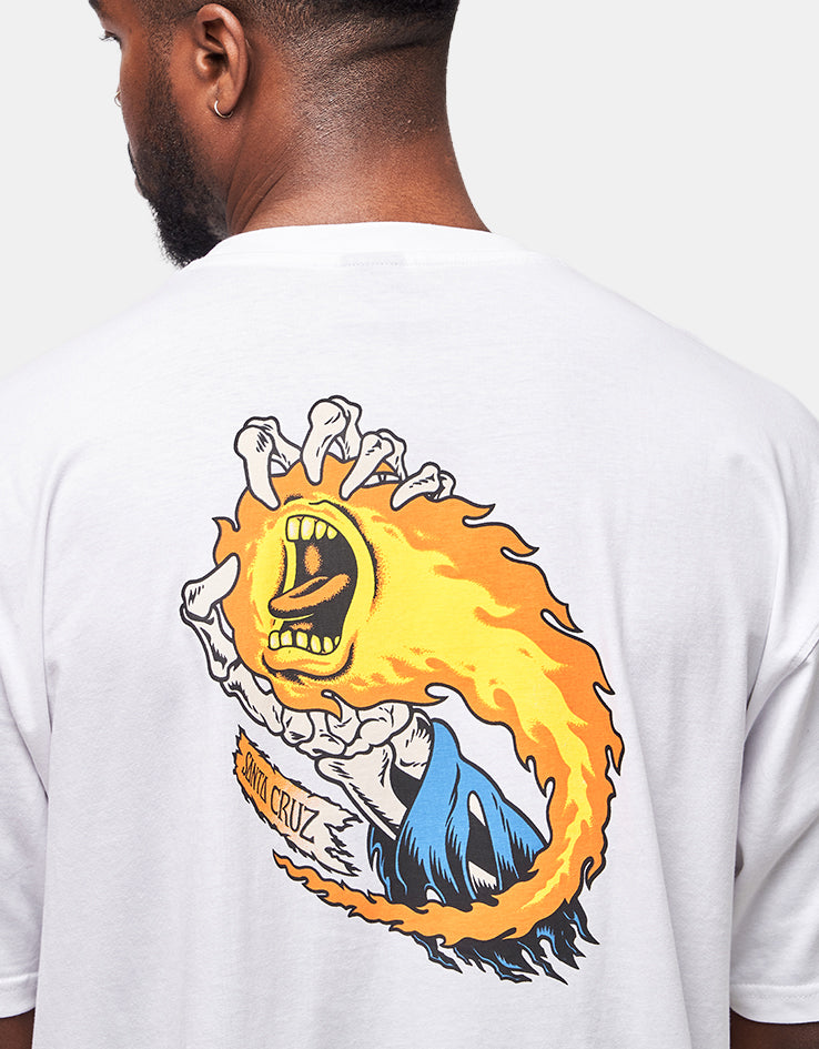Santa Cruz O'Brien Scream Reaper T-Shirt - White