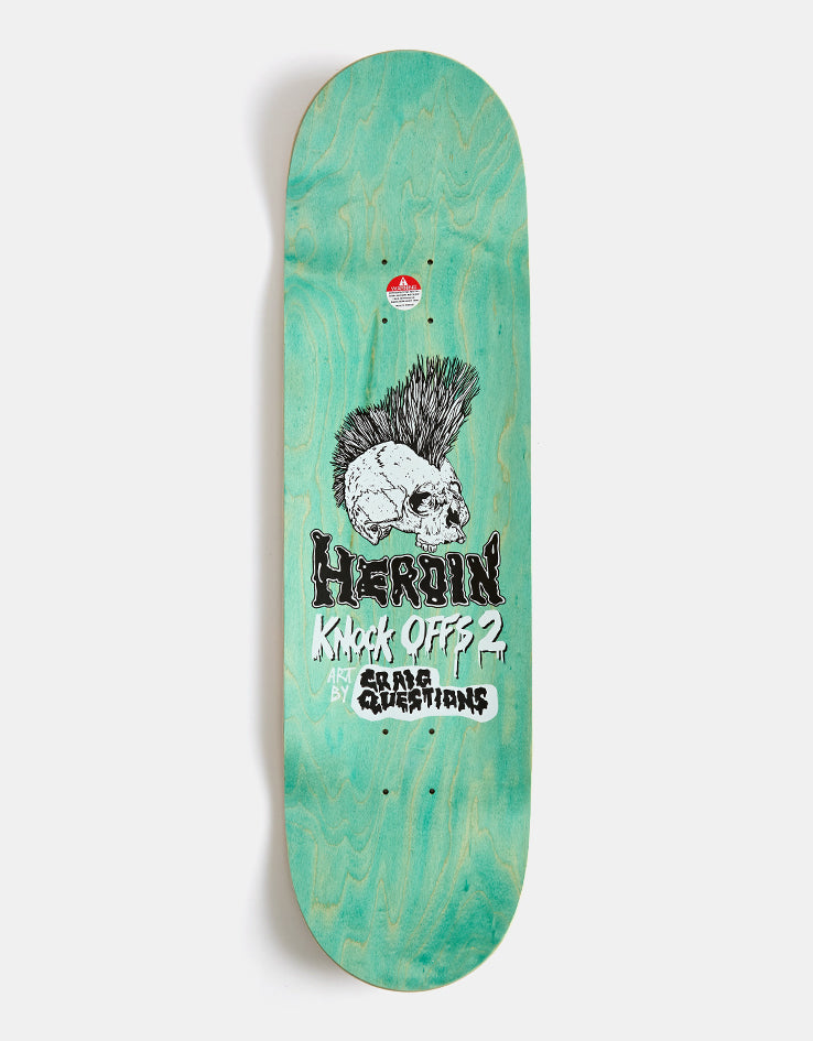 Heroin Dern Pirate Skateboard Deck - 8.75”