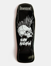 Heroin Nolan Punk Skull Skateboard Deck - 10.25”