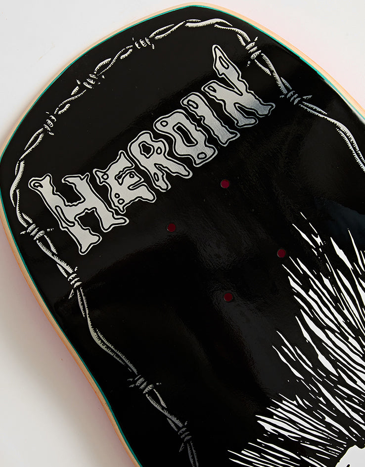 Heroin Nolan Punk Skull Skateboard Deck - 10.25”