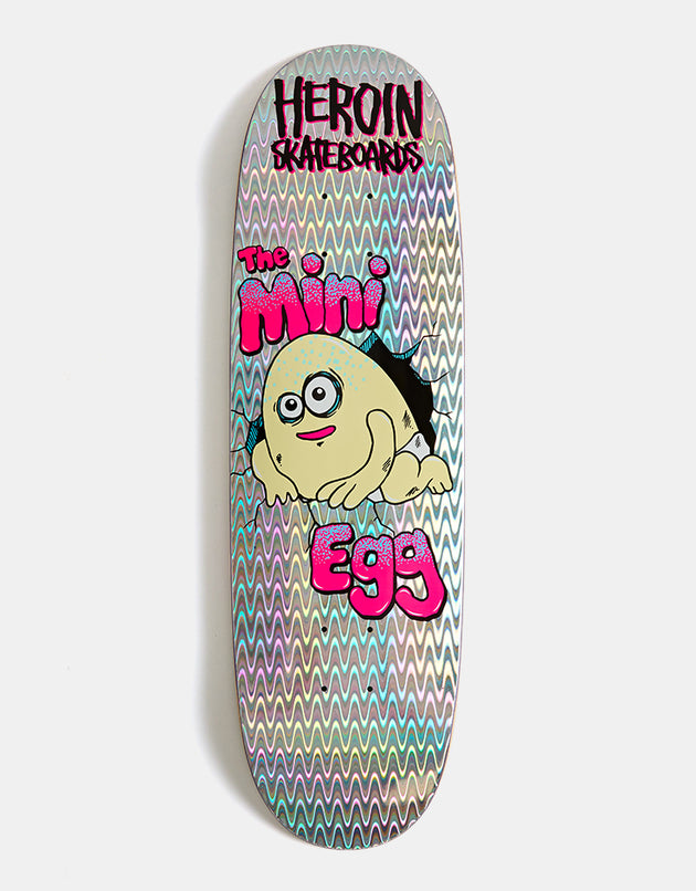 Heroin Mini Egg Holo Skateboard Deck - 8.38”