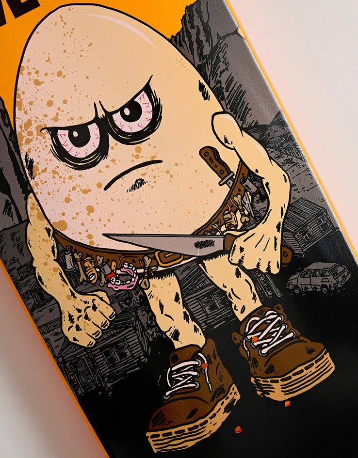Heroin Hills Have Eggs Skateboard Deck - 9.5”