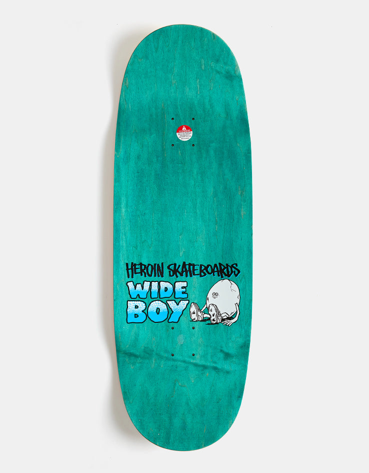 Heroin Wide Boy Face Skateboard Deck - 10.75”
