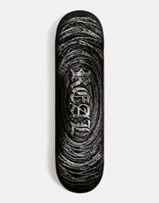 Real Barbed Wire Foil Oval Skateboard Deck - 8.5"